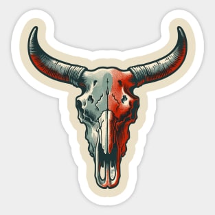 Bull skull Sticker